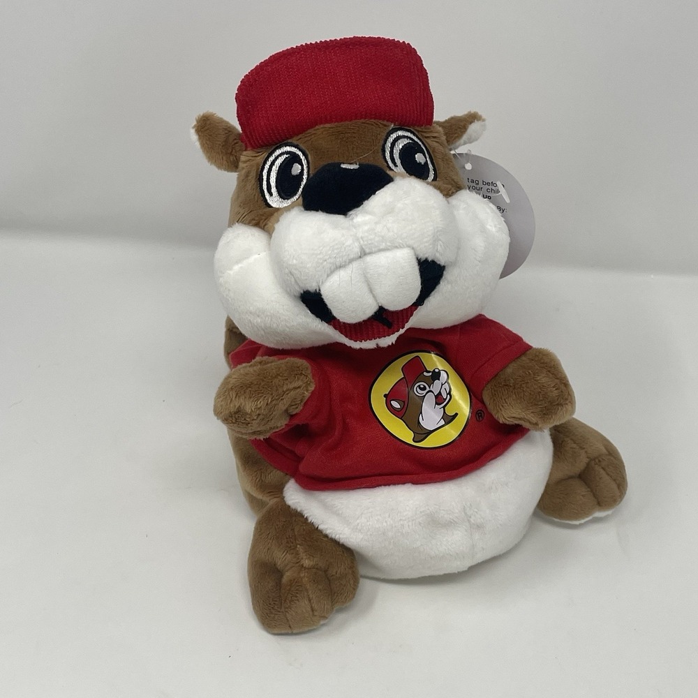 Buc-ees Bucky Beaver Plush Hand Puppet 9" Gas Station Mascot NWT Souvenir Toy